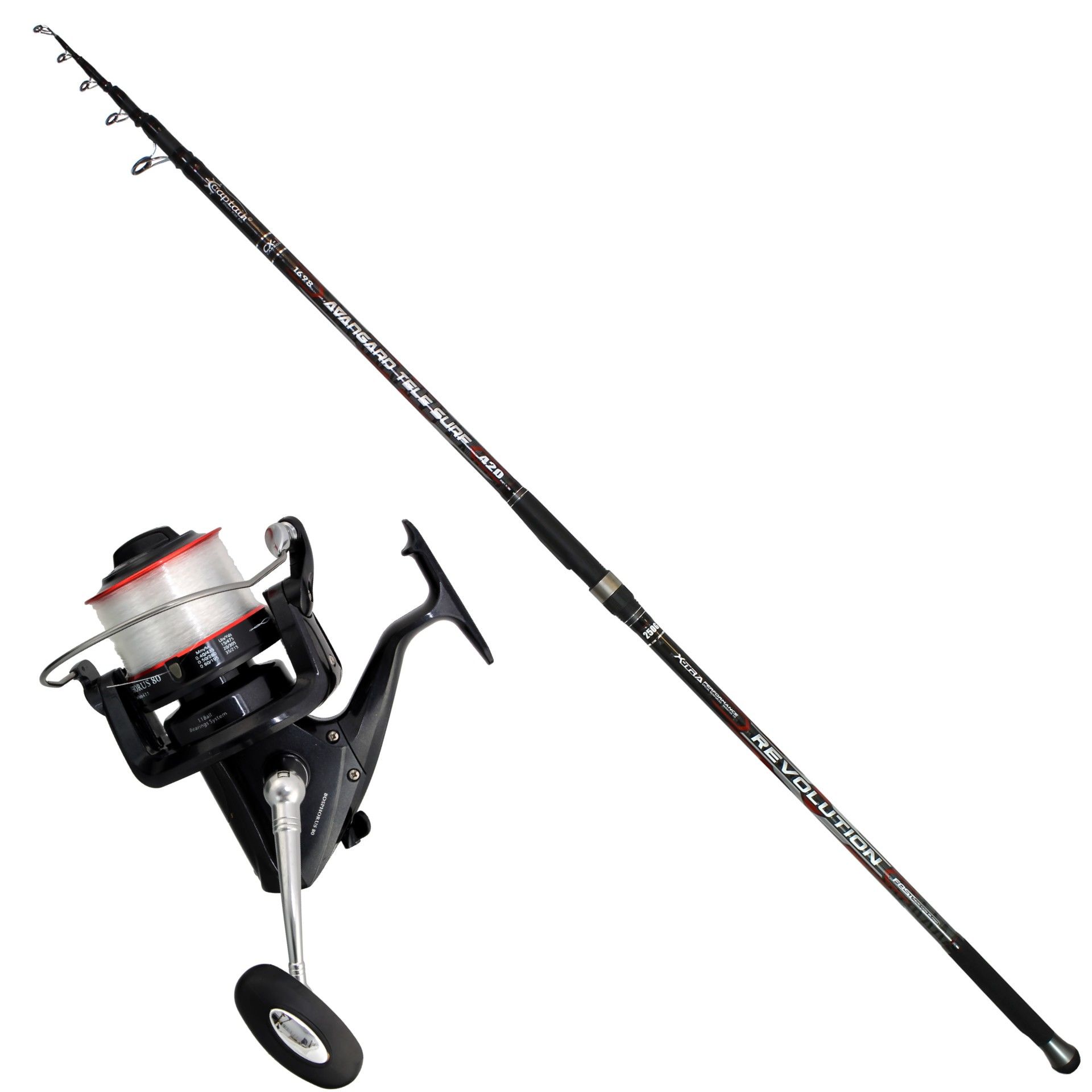 1698420 Tele Surf Kamış ve Surf Olta Makinası Set 420CM.
