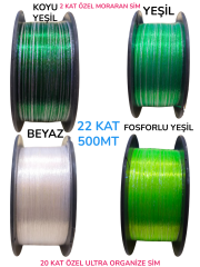 BARRACUDA 22 KAT ULTRA ORGANİZE SİM (500 MT) YEŞİL
