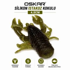 Oskar Silikon Istakoz Kokulu 4.5cm Koyu Yeşil